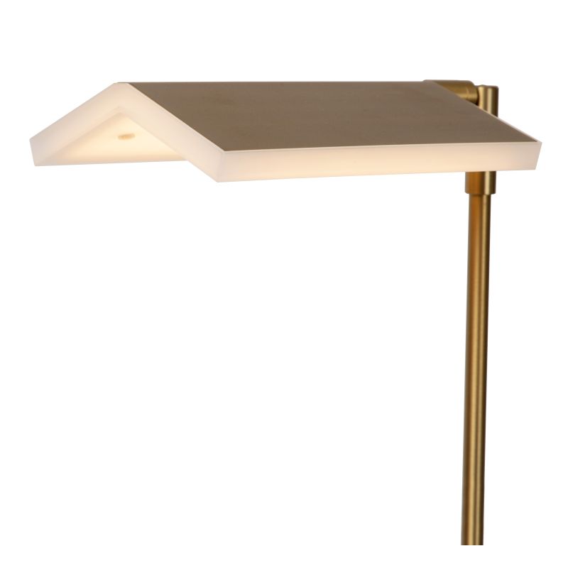 Lucide AARON - Stojacia lampa - LED Dim. - 1x10W 4000K - Matt Gold / Mosadz
